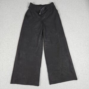Spanx AirEssentials Pants Womens XS Black Lounge Boho Drawstring Waist Wide Leg
